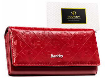 Leather & leatherette wallet RFID ROVICKY RPX-24-PMT