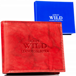 Leather wallet ALWAYS WILD AW-N992-MAL