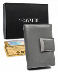 Leather wallet RFID 4U CAVALDI RD-04-GCL