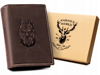 Leather wallet RFID ALWAYS WILD N4-CHM-DOG-1