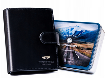 Leather wallet RFID PETERSON PTN 22309L-VT