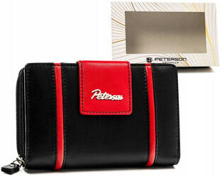 Leather wallet RFID PETERSON PTN KA-27