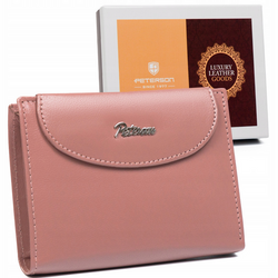 Leather wallet RFID PETERSON PTN RD-357-GCL-M