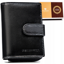 Leather wallet RFID PETERSON PTN RD-46-GCL