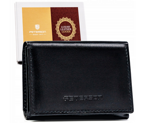 Leather wallet RFID PETERSON PTN RD-SWZX-86-GCL