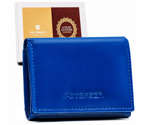 Leather wallet RFID PETERSON PTN RD-SWZX-86-MCL