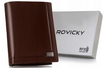 Leather wallet RFID ROVICKY PC-105-BAR