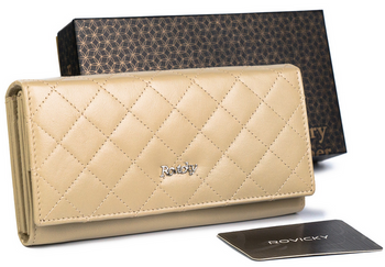 Leather wallet RFID ROVICKY R-RD-12-GCL-Q