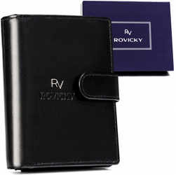 Leather wallet RFID ROVICKY RV-7680056-9-BCA