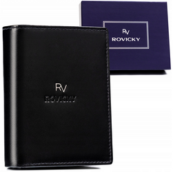 Leather wallet RFID ROVICKY RV-7680277-BCA