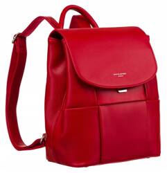 Leatherette bagpack DAVID JONES 6746-2