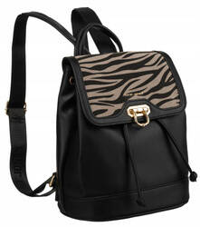 Leatherette bagpack DAVID JONES 6865-3