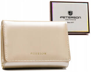 Leatherette wallet RFID PETERSON PTN 013-LAK