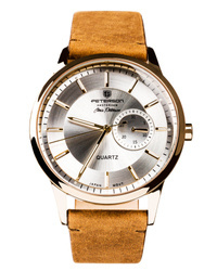 Men watch with leather strap PETERSON PTN ZEGAREK-M