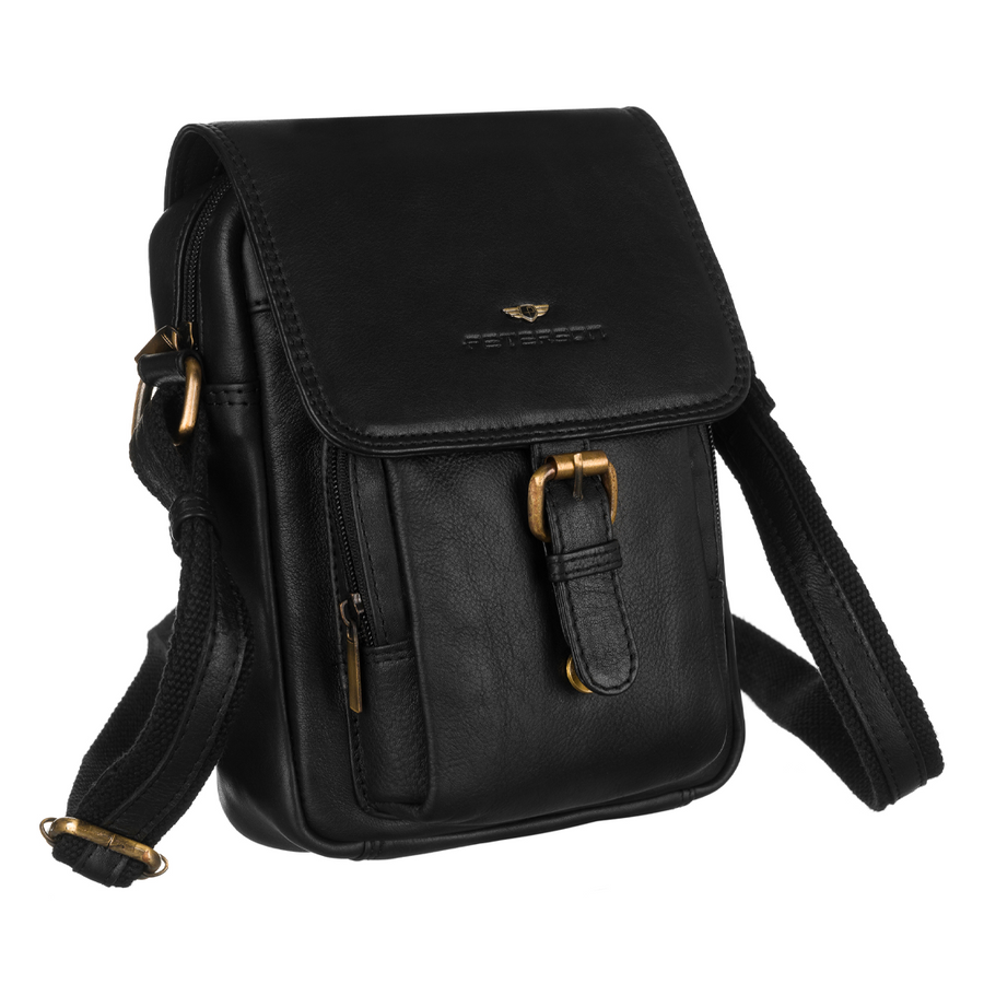 Leather bag PETERSON PTN-372-NDM