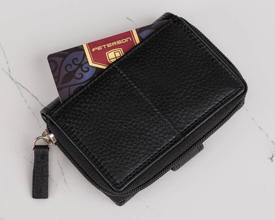 Leather bag+wallet PETERSON PTN  6104-DS