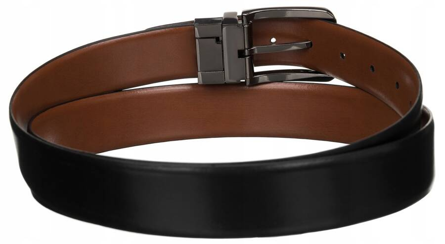 Leather belt PETERSON PTN RB35-95-MET