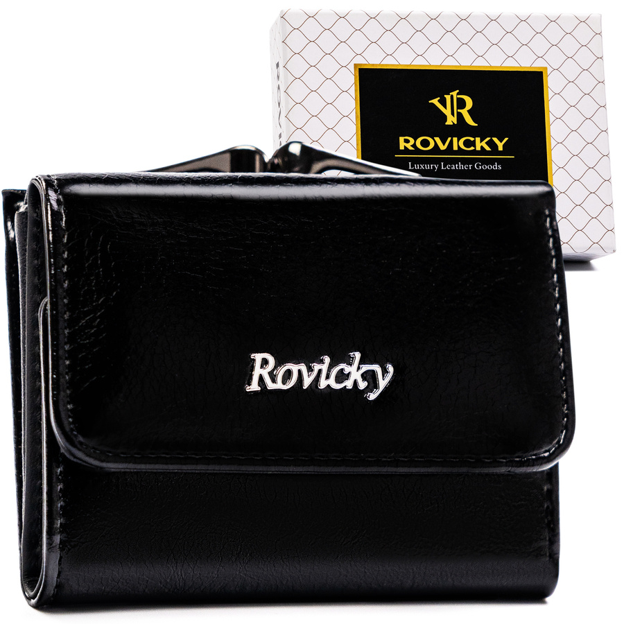 Leather & leatherette wallet RFID ROVICKY RPX-32-ML