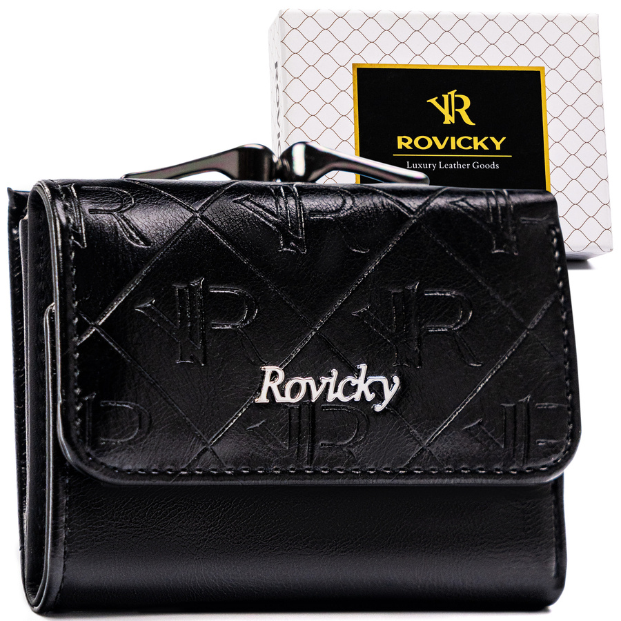 Leather & leatherette wallet RFID ROVICKY RPX-32-PMT