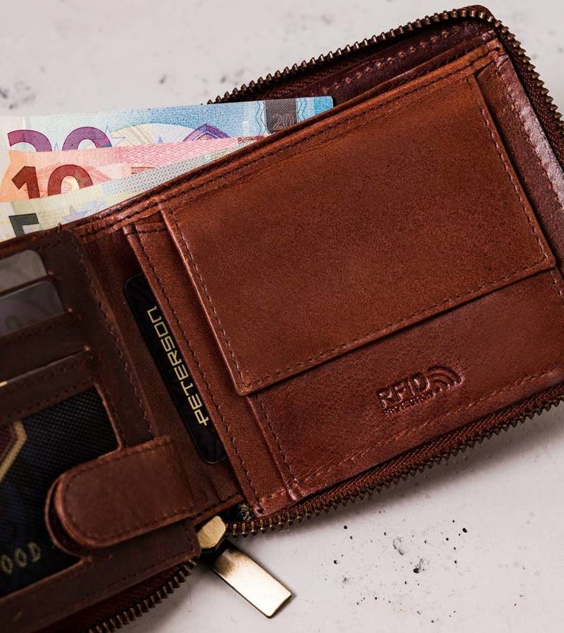 Leather men wallet PTN N992C-07-HWM-137