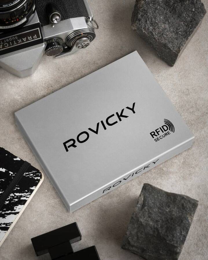 Leather men wallet RFID ROVICKY PC-028-BAR