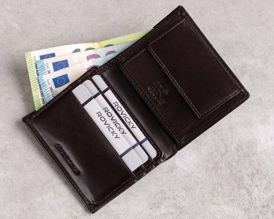 Leather men wallet RFID ROVICKY PC-028-BAR