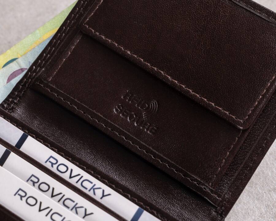 Leather men wallet RFID ROVICKY PC-028-BAR