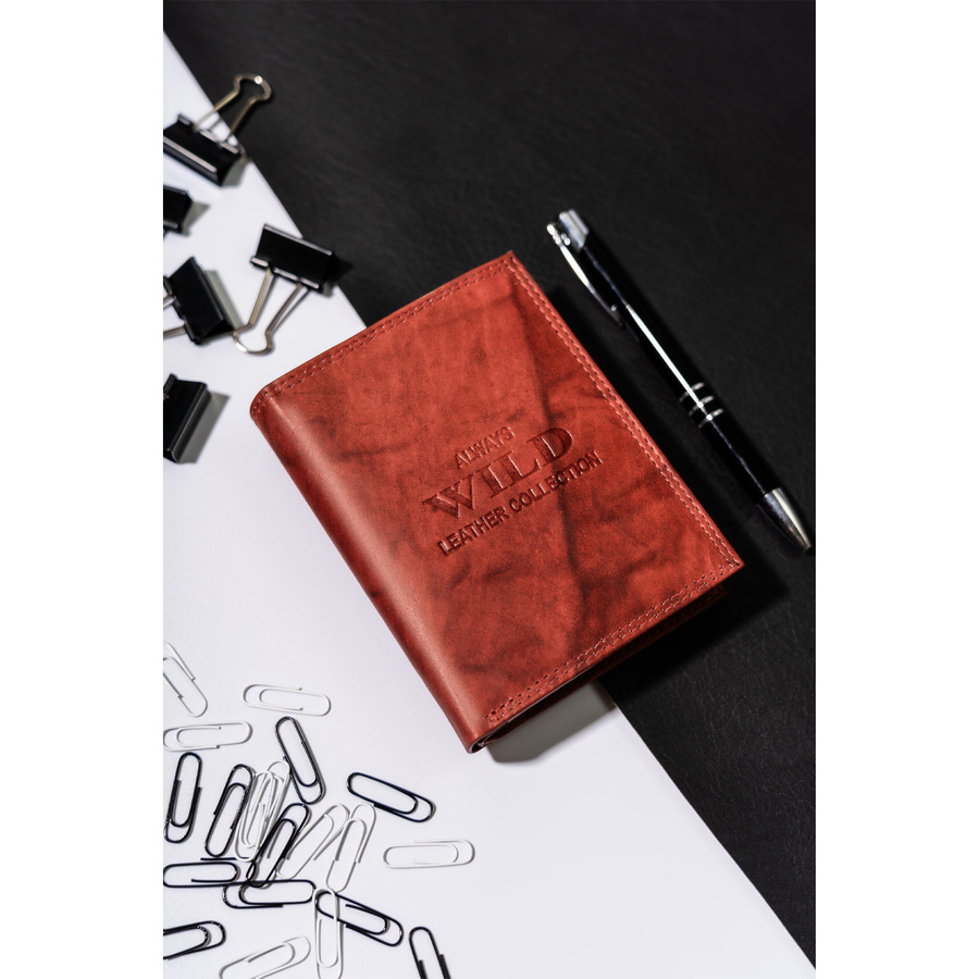 Leather wallet ALWAYS WILD AW-N4-MAL