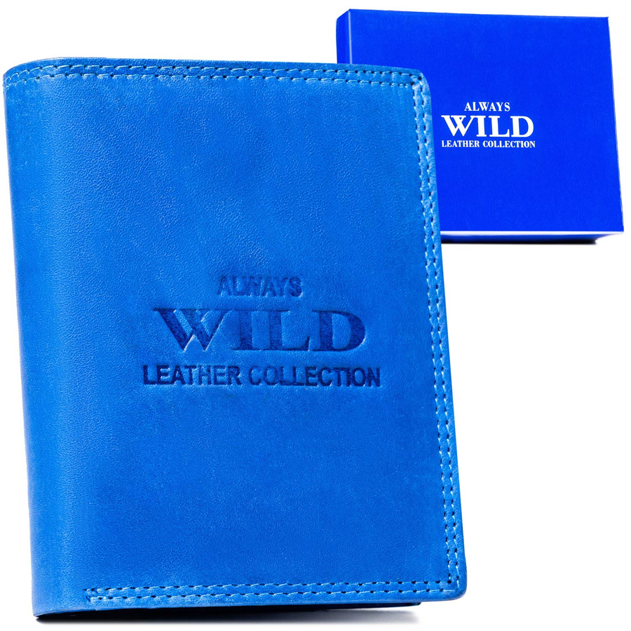 Leather wallet ALWAYS WILD AW-N4-MAL