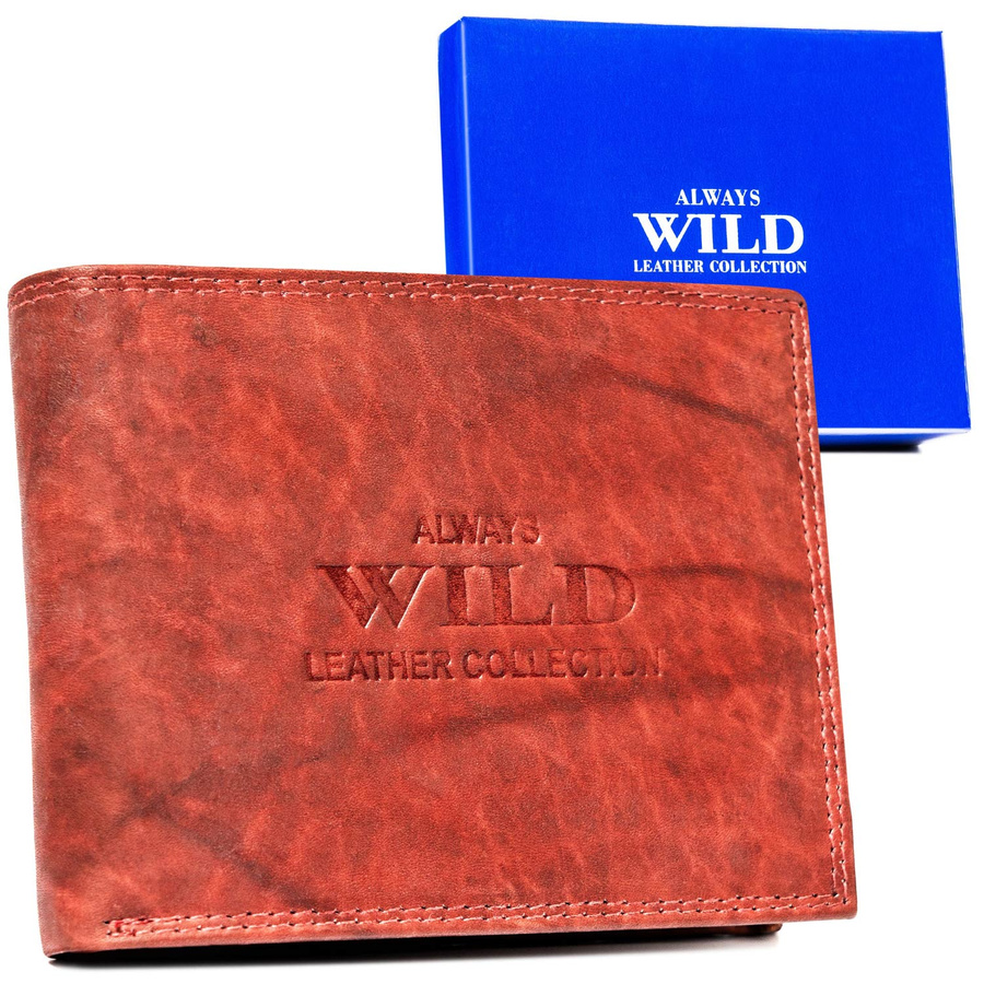 Leather wallet ALWAYS WILD AW-N5-MAL