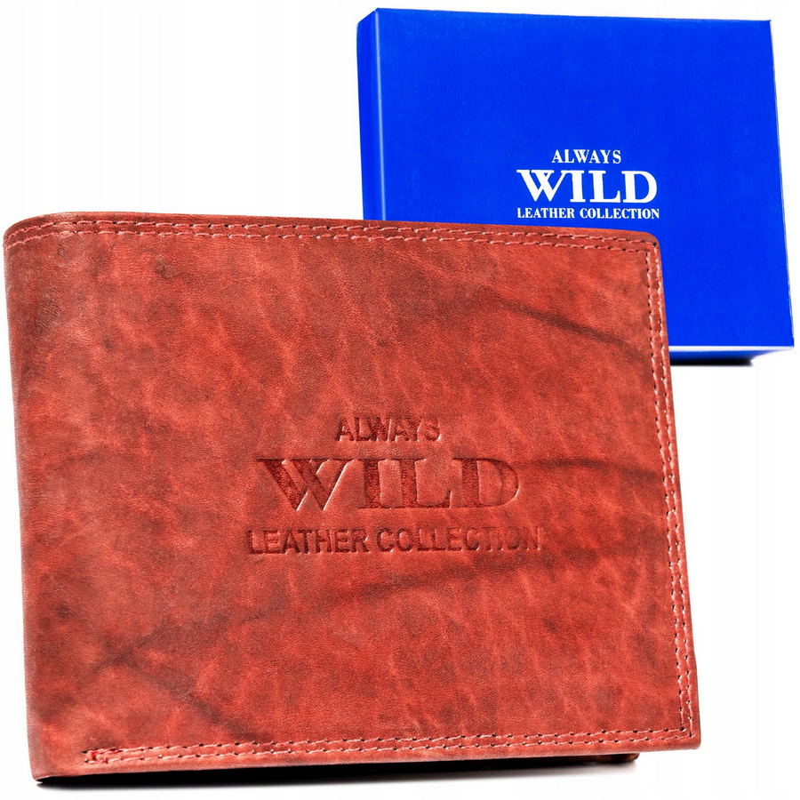 Leather wallet ALWAYS WILD AW-N5-MAL