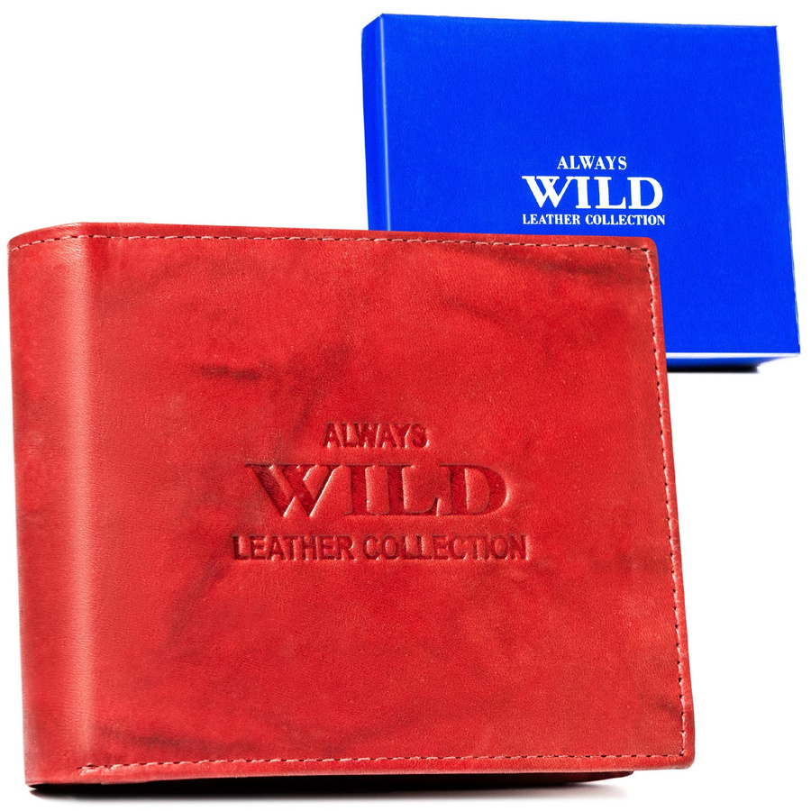 Leather wallet ALWAYS WILD AW-N5-MAL