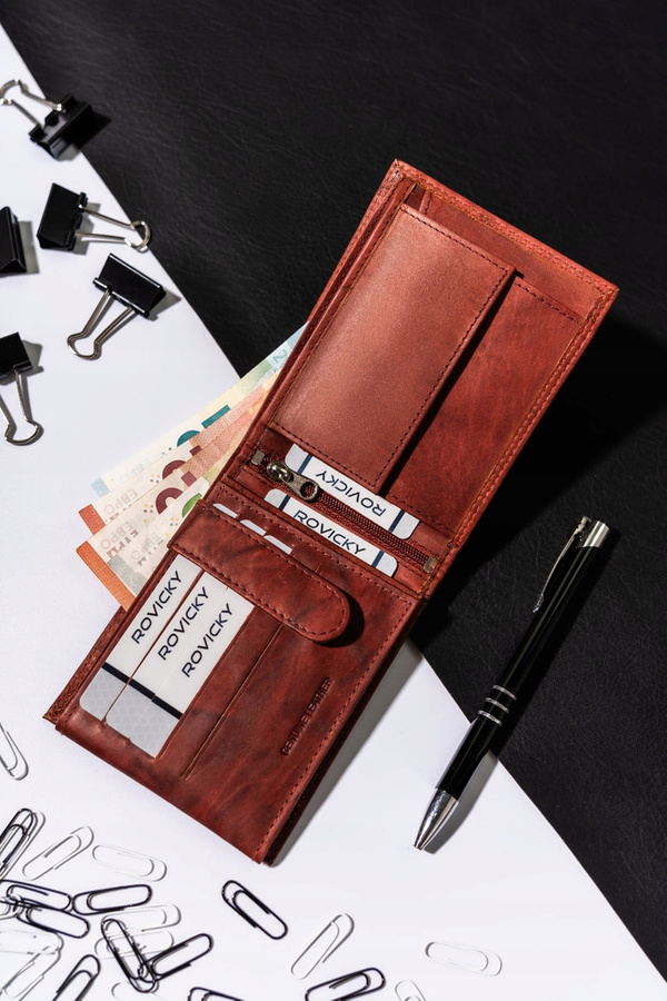 Leather wallet ALWAYS WILD AW-N6-MAL