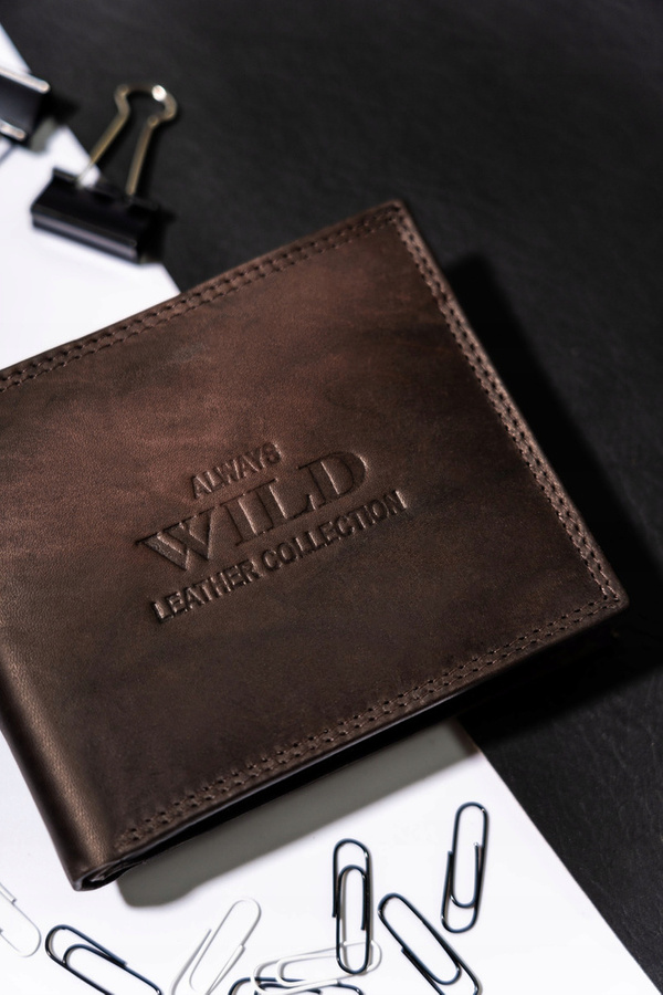 Leather wallet ALWAYS WILD AW-N7-MAL