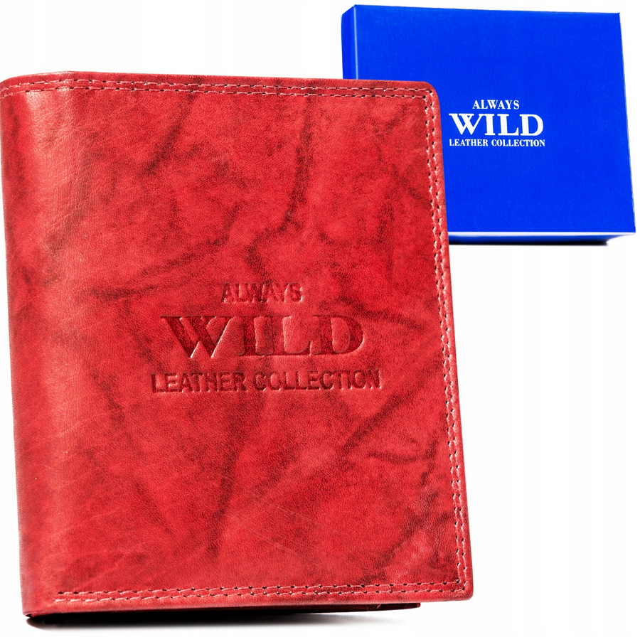 Leather wallet ALWAYS WILD AW-N890-MAL