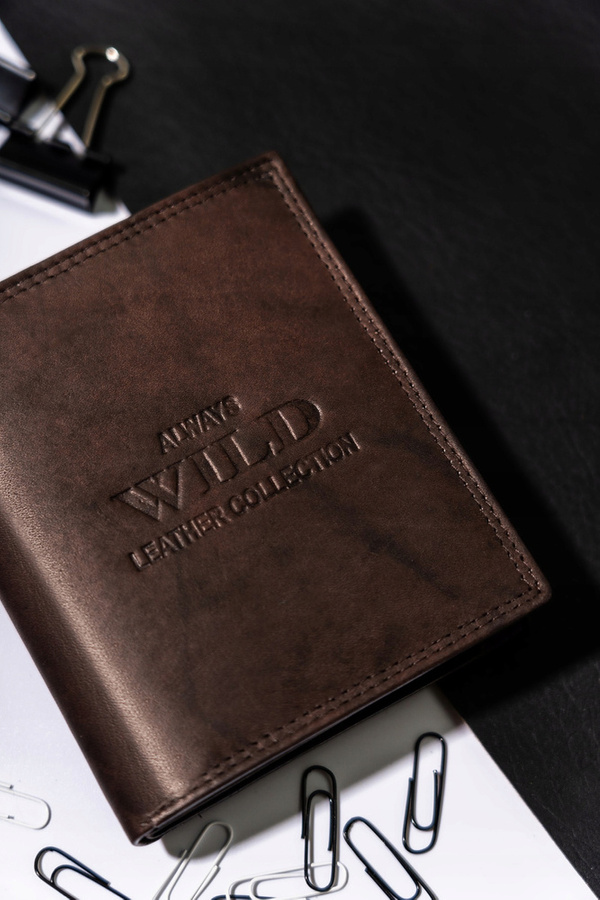 Leather wallet ALWAYS WILD AW-N890-MAL