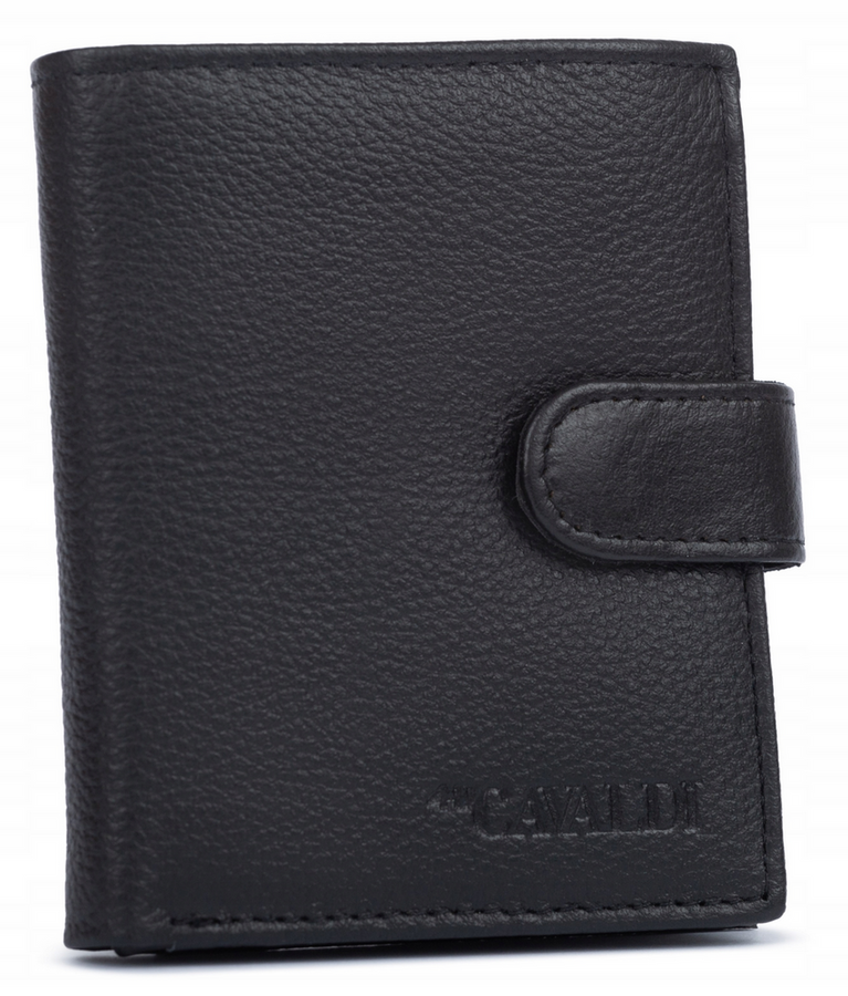 Leather wallet RFID 4U CAVALDI 0036-PDM-BP