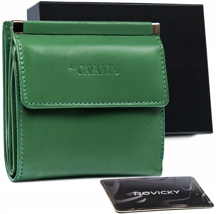 Leather wallet RFID 4U CAVALDI R-RD-16-GCL