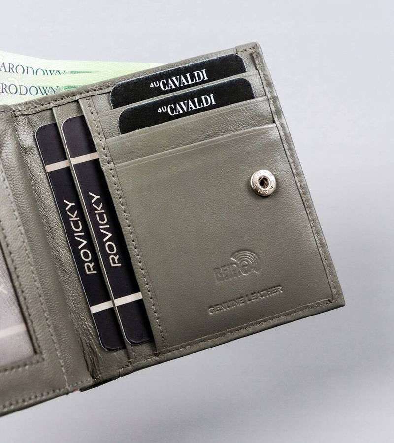 Leather wallet RFID 4U CAVALDI R-RD-16-GCL