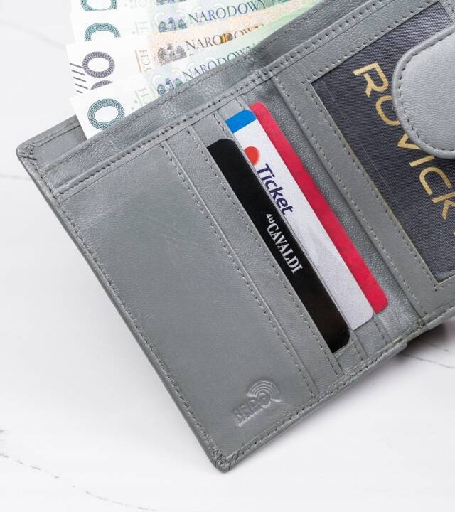 Leather wallet RFID 4U CAVALDI RD-09-GCL