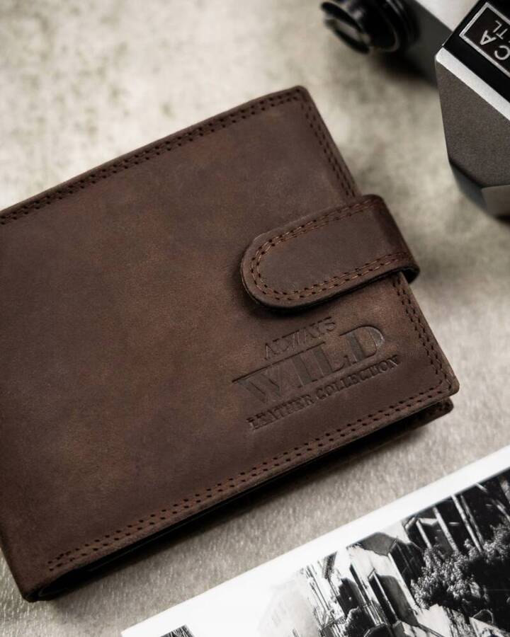 Leather wallet RFID ALWAYS WILD N304L-MWH