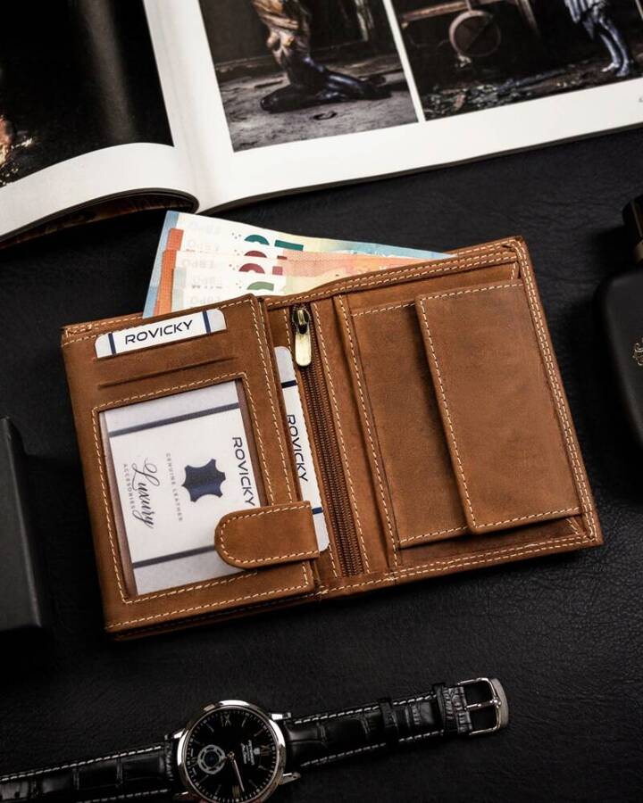 Leather wallet RFID ALWAYS WILD N4-CHM-CAPR