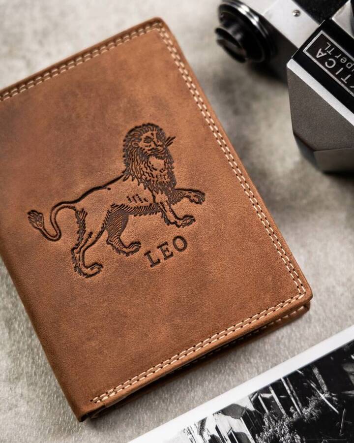 Leather wallet RFID ALWAYS WILD N4-CHM-LEO