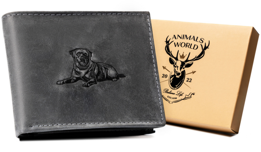 Leather wallet RFID ALWAYS WILD N992-CHM-DOG-2 