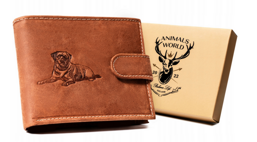 Leather wallet RFID ALWAYS WILD N992L-CHM-DOG-2