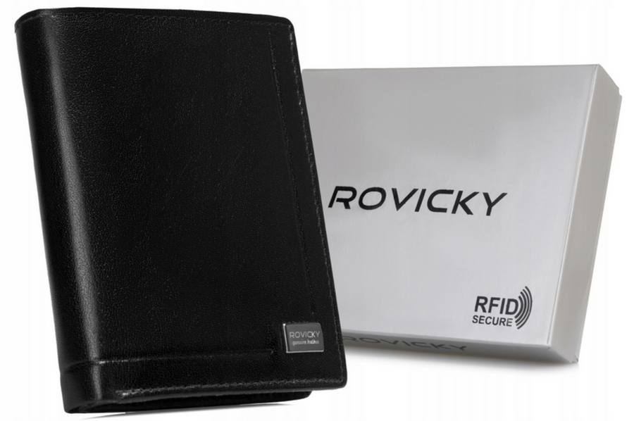 Leather wallet RFID PETERSON CPR-N4-BAR