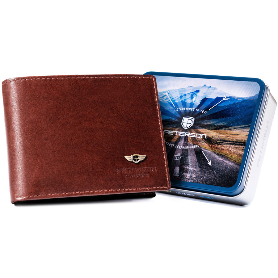 Leather wallet RFID PETERSON PTN 22306-VT