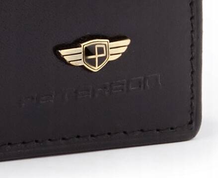 Leather wallet RFID PETERSON PTN 334 2-1-1