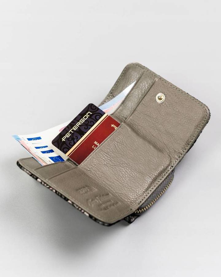 Leather wallet RFID PETERSON PTN 423229-ONBF