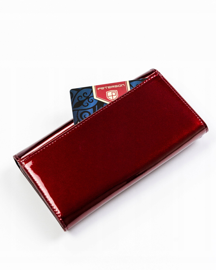 Leather wallet RFID PETERSON PTN BC-411